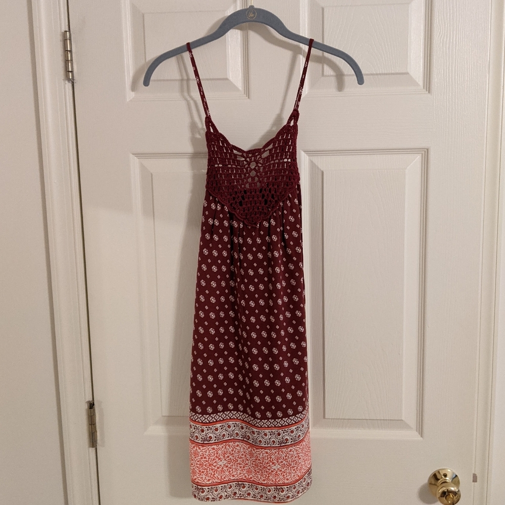 LA Hearts sundress w/crochet top